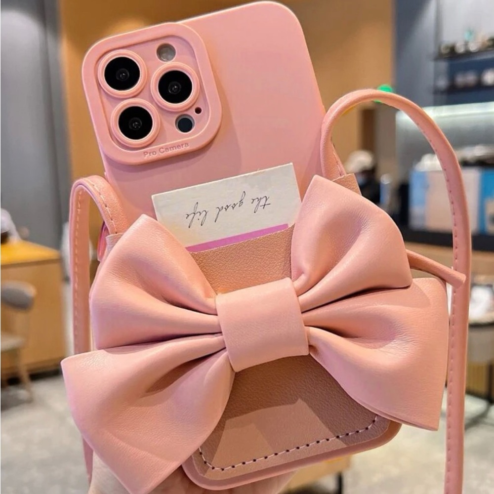 Pink Purse Phone case with wallet for iPhone 13 Pro